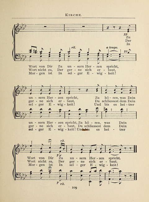 Liederlust: Altes und Neues für Muntere Sänger in Kirche, Schule und Haus page 109