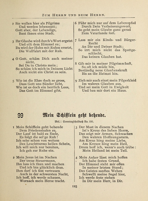 Liederlust: Altes und Neues für Muntere Sänger in Kirche, Schule und Haus page 125