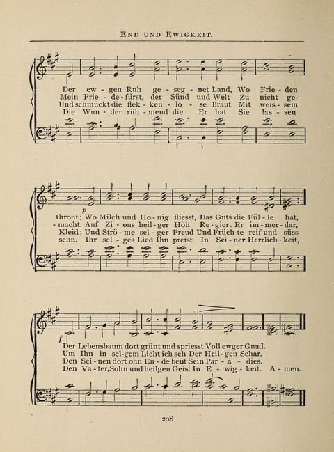 Liederlust: Altes und Neues für Muntere Sänger in Kirche, Schule und Haus page 208