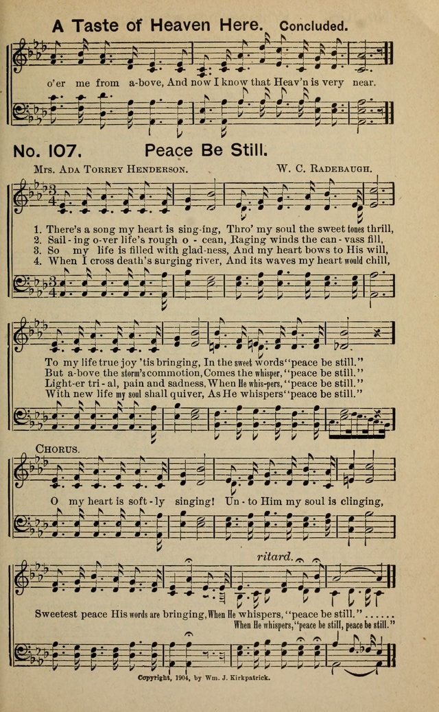 Light and Life Songs: adapted especially to sunday schools, prayer meetings and other social services page 107