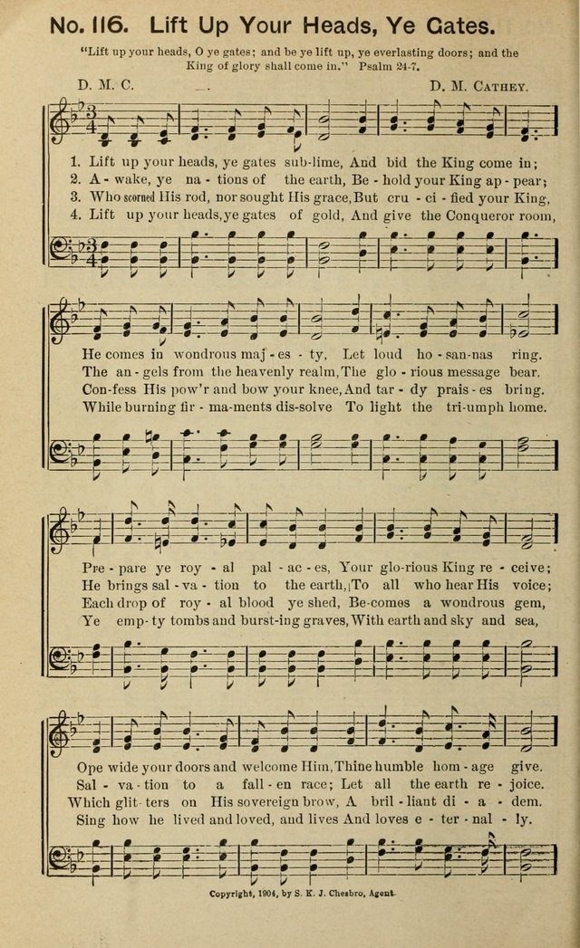 Light and Life Songs: adapted especially to sunday schools, prayer meetings and other social services page 116