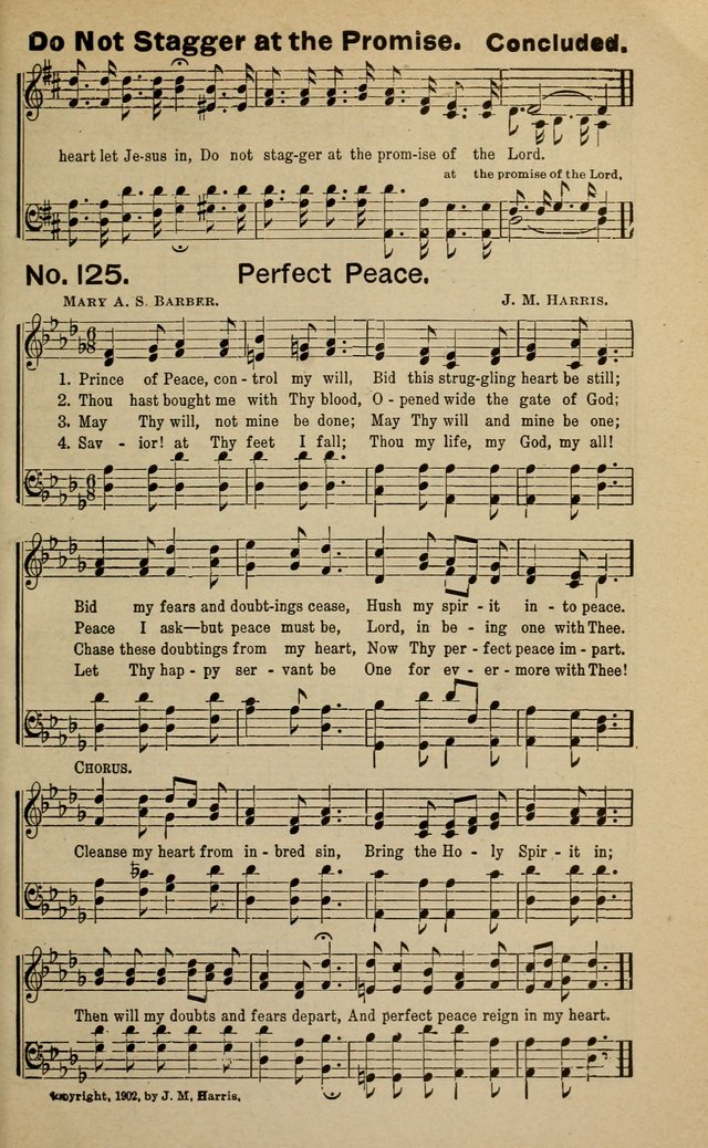 Light and Life Songs: adapted especially to sunday schools, prayer meetings and other social services page 125