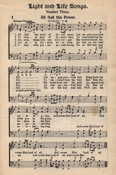 Light and Life Songs No. 3 page 1