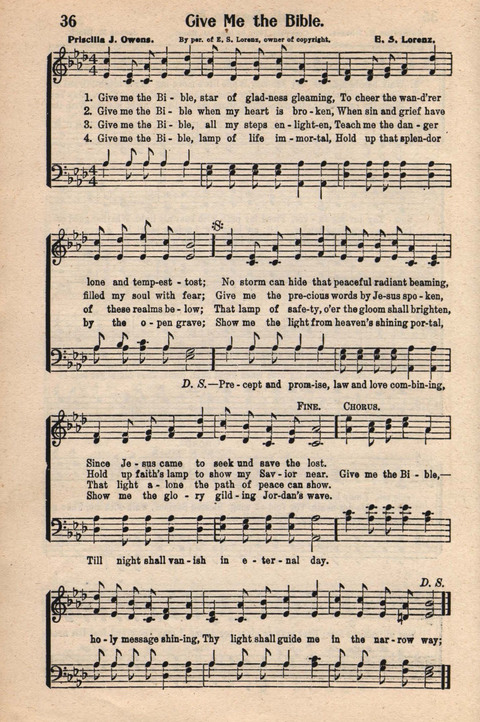 Light and Life Songs No. 3 page 36