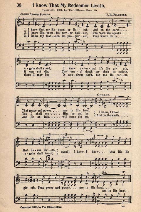 Light and Life Songs No. 3 page 38