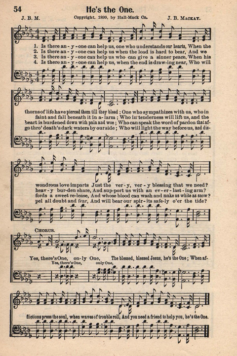 Light and Life Songs No. 3 page 54