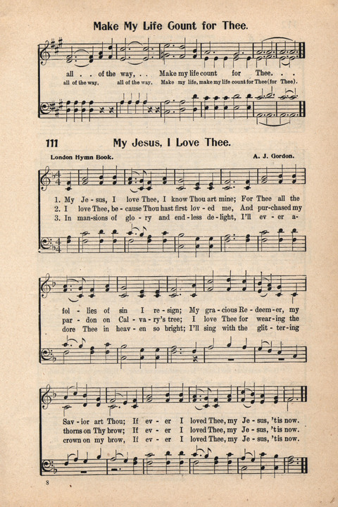 Light and Life Songs No. 4 page 111