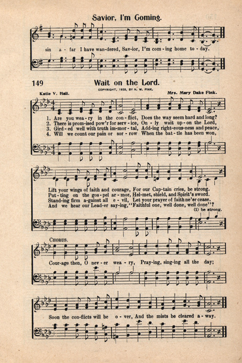 Light and Life Songs No. 4 page 149