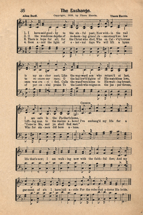 Light and Life Songs No. 4 page 39