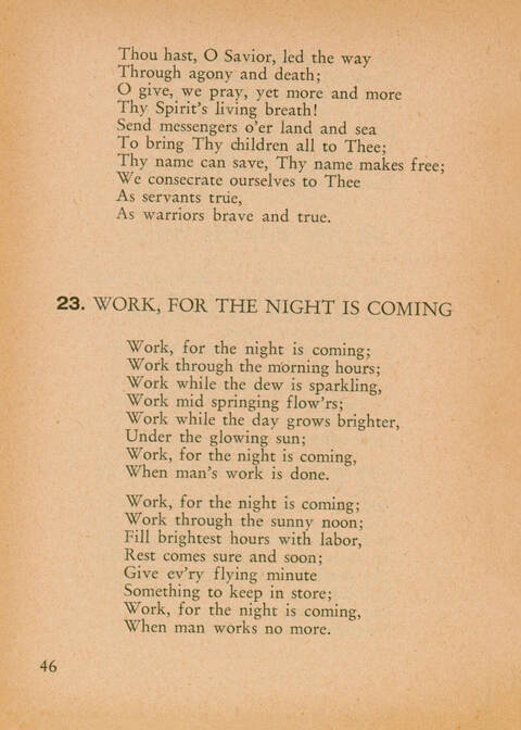 Lieder für die Mennonitische Weltkonferenz=Songs for the Mennonite World Conferene=Cantiques pour la Conférence Mennonite Mondiale=Gezangen voor het Doopsgezinde Wereldcongres page 46