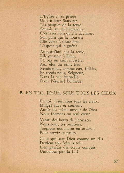 Lieder für die Mennonitische Weltkonferenz=Songs for the Mennonite World Conferene=Cantiques pour la Conférence Mennonite Mondiale=Gezangen voor het Doopsgezinde Wereldcongres page 57