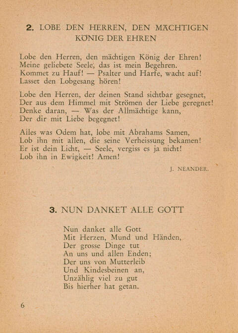 Lieder für die Mennonitische Weltkonferenz=Songs for the Mennonite World Conferene=Cantiques pour la Conférence Mennonite Mondiale=Gezangen voor het Doopsgezinde Wereldcongres page 6