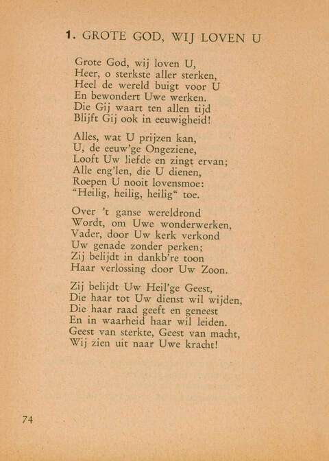 Lieder für die Mennonitische Weltkonferemz=Songs for the Mennonite World Conferene=Cantiques pour la Conférence Mennonite Mondiale=Gezangen voor het Doopsgezinde Wereldcongres page 74