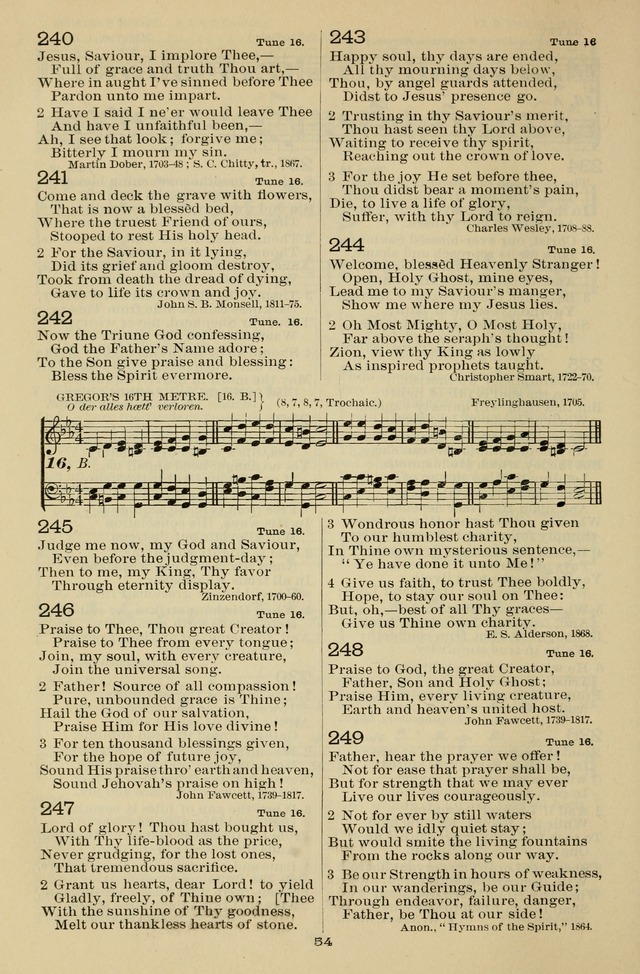 The Liturgy and the Offices of Worship and Hymns of the American Province of the Unitas Fratrum, or the Moravian Church page 238