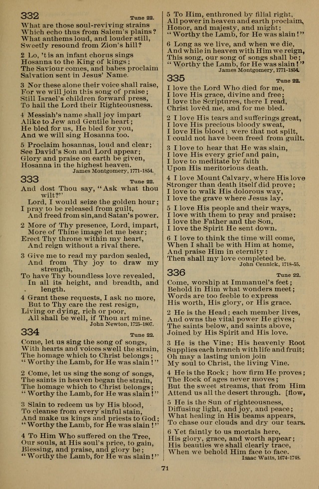 The Liturgy and the Offices of Worship and Hymns of the American Province of the Unitas Fratrum, or the Moravian Church page 255