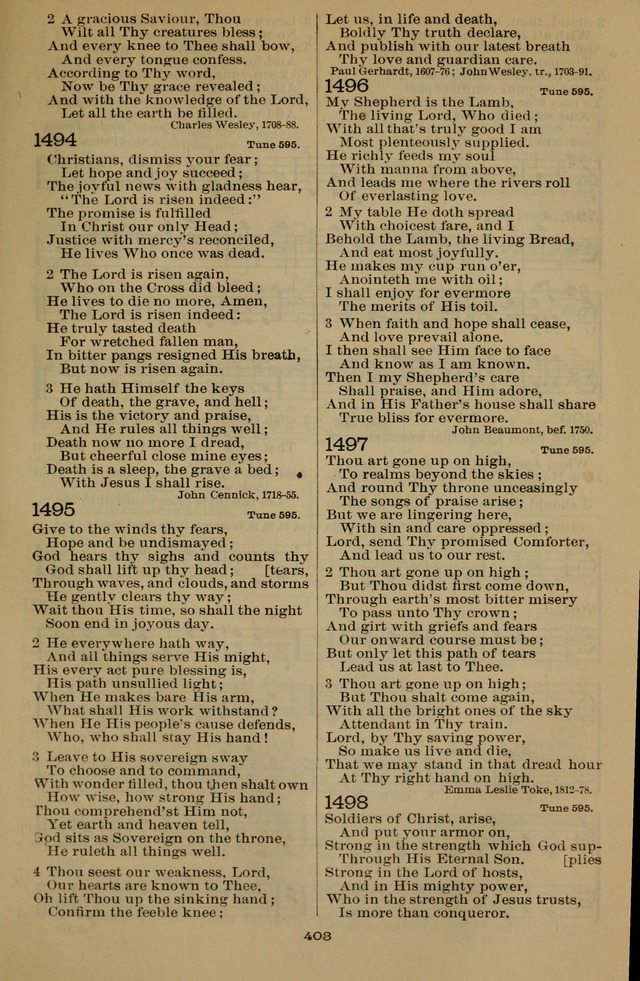 The Liturgy and the Offices of Worship and Hymns of the American Province of the Unitas Fratrum, or the Moravian Church page 587