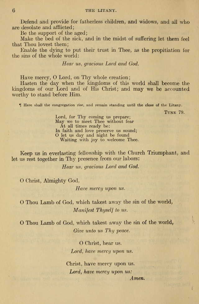 The Liturgy and the Offices of Worship and Hymns of the American Province of the Unitas Fratrum, or the Moravian Church page 6