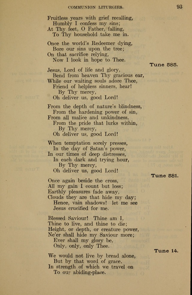 The Liturgy and the Offices of Worship and Hymns of the American Province of the Unitas Fratrum, or the Moravian Church page 93