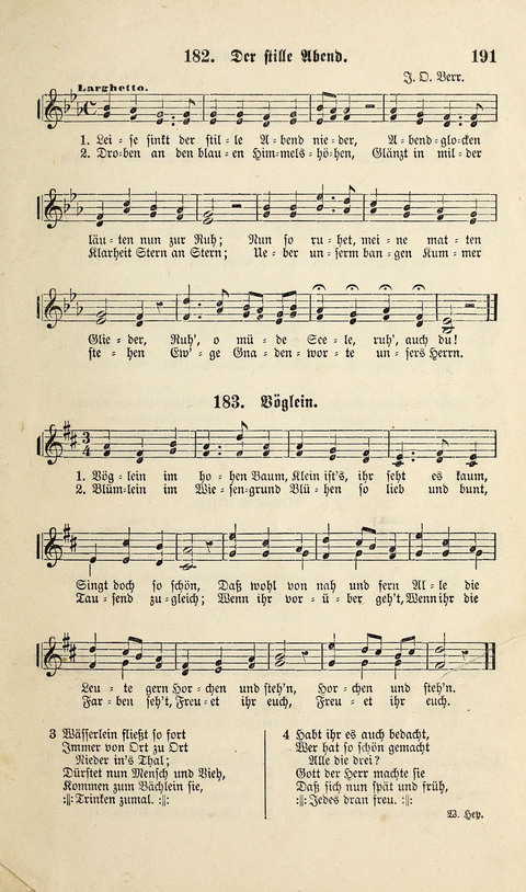 Liederlust und Psalter page 191