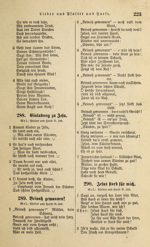 Liederlust und Psalter mit Anhang page 213