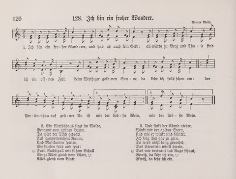 Lieder-Perlen: Eine Sammlung von Liedern geistlichen und gemischten Inhalts, theils in deutscher, theils in englischer Sprache, nebt einer Anzahl Spiellieder, ein-, zwei- und dreistimmig (mit Anhang) page 120