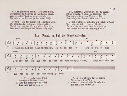 Lieder-Perlen: Eine Sammlung von Liedern geistlichen und gemischten Inhalts, theils in deutscher, theils in englischer Sprache, nebt einer Anzahl Spiellieder, ein-, zwei- und dreistimmig (mit Anhang) page 133