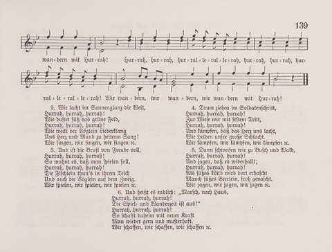 Lieder-Perlen: Eine Sammlung von Liedern geistlichen und gemischten Inhalts, theils in deutscher, theils in englischer Sprache, nebt einer Anzahl Spiellieder, ein-, zwei- und dreistimmig (mit Anhang) page 139