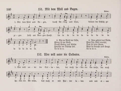 Lieder-Perlen: Eine Sammlung von Liedern geistlichen und gemischten Inhalts, theils in deutscher, theils in englischer Sprache, nebt einer Anzahl Spiellieder, ein-, zwei- und dreistimmig (mit Anhang) page 140