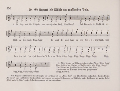 Lieder-Perlen: Eine Sammlung von Liedern geistlichen und gemischten Inhalts, theils in deutscher, theils in englischer Sprache, nebt einer Anzahl Spiellieder, ein-, zwei- und dreistimmig (mit Anhang) page 156