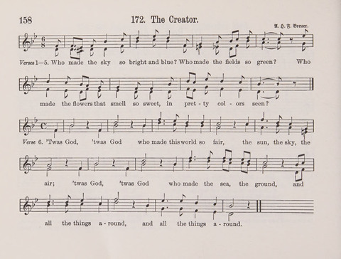 Lieder-Perlen: Eine Sammlung von Liedern geistlichen und gemischten Inhalts, theils in deutscher, theils in englischer Sprache, nebt einer Anzahl Spiellieder, ein-, zwei- und dreistimmig (mit Anhang) page 158