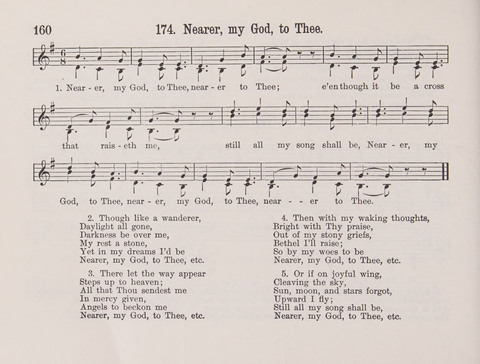 Lieder-Perlen: Eine Sammlung von Liedern geistlichen und gemischten Inhalts, theils in deutscher, theils in englischer Sprache, nebt einer Anzahl Spiellieder, ein-, zwei- und dreistimmig (mit Anhang) page 160