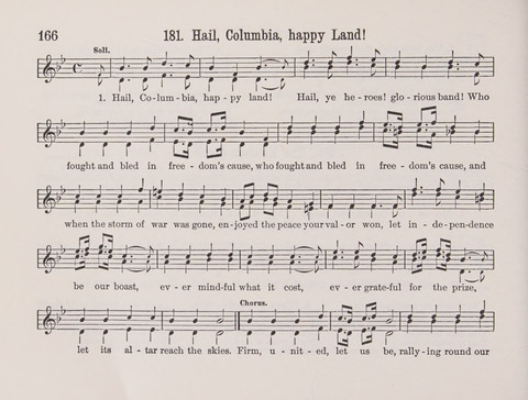 Lieder-Perlen: Eine Sammlung von Liedern geistlichen und gemischten Inhalts, theils in deutscher, theils in englischer Sprache, nebt einer Anzahl Spiellieder, ein-, zwei- und dreistimmig (mit Anhang) page 166