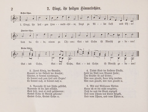 Lieder-Perlen: Eine Sammlung von Liedern geistlichen und gemischten Inhalts, theils in deutscher, theils in englischer Sprache, nebt einer Anzahl Spiellieder, ein-, zwei- und dreistimmig (mit Anhang) page 2