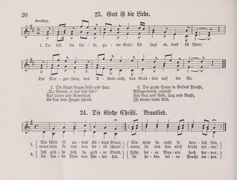 Lieder-Perlen: Eine Sammlung von Liedern geistlichen und gemischten Inhalts, theils in deutscher, theils in englischer Sprache, nebt einer Anzahl Spiellieder, ein-, zwei- und dreistimmig (mit Anhang) page 200