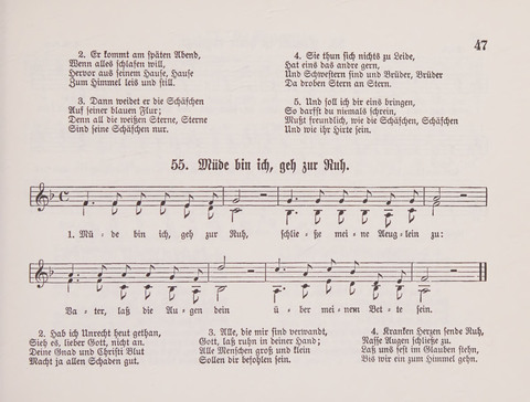 Lieder-Perlen: Eine Sammlung von Liedern geistlichen und gemischten Inhalts, theils in deutscher, theils in englischer Sprache, nebt einer Anzahl Spiellieder, ein-, zwei- und dreistimmig (mit Anhang) page 227