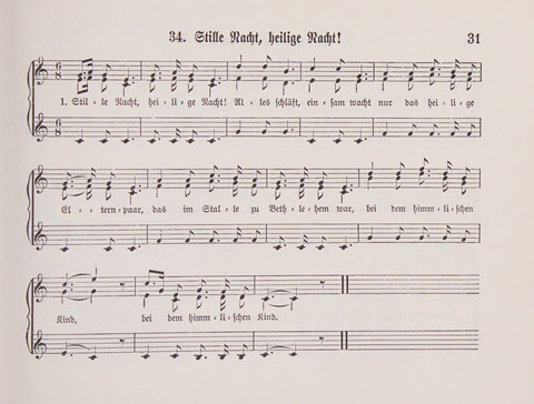 Lieder-Perlen: Eine Sammlung von Liedern geistlichen und gemischten Inhalts, theils in deutscher, theils in englischer Sprache, nebt einer Anzahl Spiellieder, ein-, zwei- und dreistimmig (mit Anhang) page 31