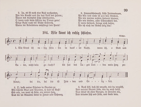 Lieder-Perlen: Eine Sammlung von Liedern geistlichen und gemischten Inhalts, theils in deutscher, theils in englischer Sprache, nebt einer Anzahl Spiellieder, ein-, zwei- und dreistimmig (mit Anhang) page 99