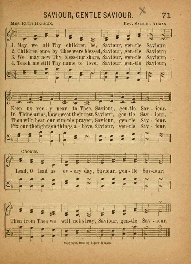 Little Pilgrim Songs: for primary classes and singing in the home: a new collection of sacred and secular songs, (including motion songs) together with a number of services for anniversary occasions page 66