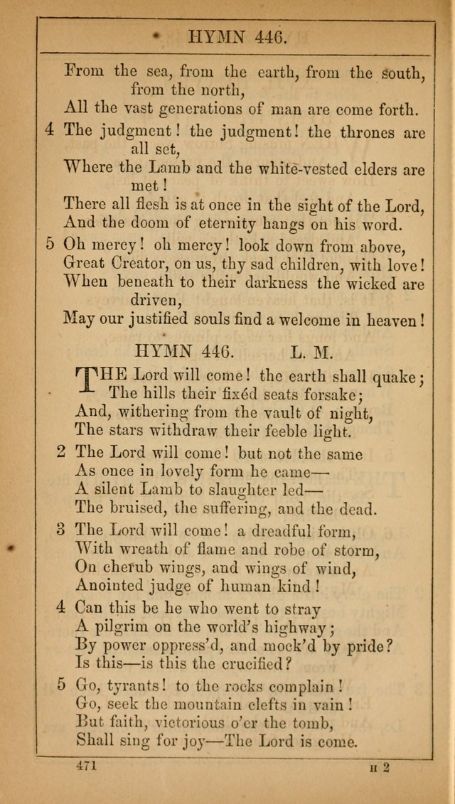 The Lecture-Room Hymn-Book: containing the psalms and hymns of the book of common prayer, together with a choice selection of additional hymns, and an appendix of chants and tunes... page 485