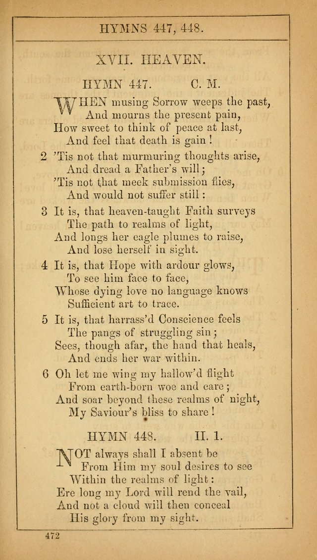 The Lecture-Room Hymn-Book: containing the psalms and hymns of the book of common prayer, together with a choice selection of additional hymns, and an appendix of chants and tunes... page 486