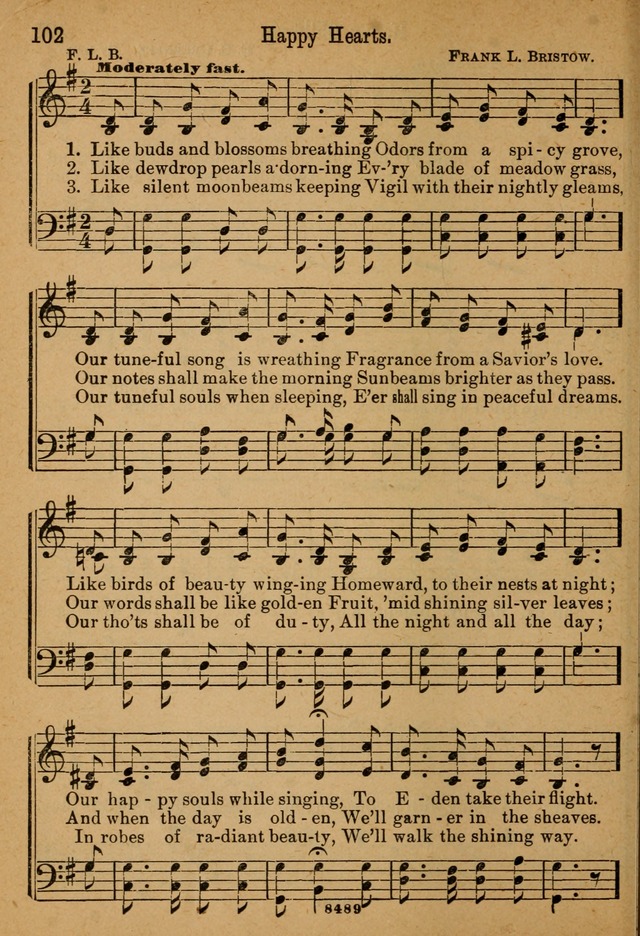 Little Sacred Songs: for Little Singers of the primary department of the Sunday school, and for Kindergartens and the home page 102