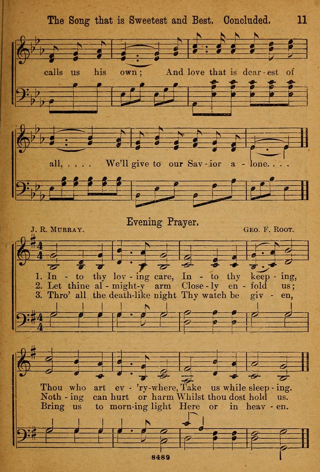 Little Sacred Songs: for Little Singers of the primary department of the Sunday school, and for Kindergartens and the home page 11