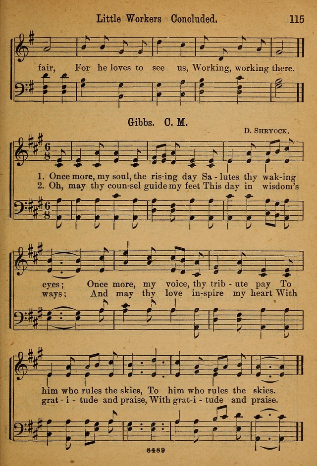 Little Sacred Songs: for Little Singers of the primary department of the Sunday school, and for Kindergartens and the home page 115