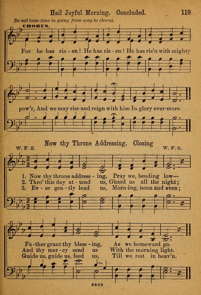 Little Sacred Songs: for Little Singers of the primary department of the Sunday school, and for Kindergartens and the home page 119