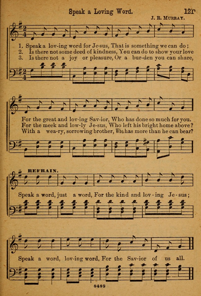 Little Sacred Songs: for Little Singers of the primary department of the Sunday school, and for Kindergartens and the home page 121