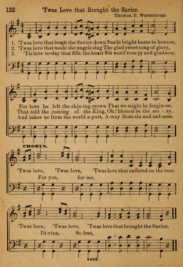 Little Sacred Songs: for Little Singers of the primary department of the Sunday school, and for Kindergartens and the home page 122