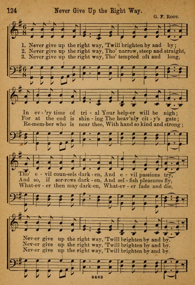 Little Sacred Songs: for Little Singers of the primary department of the Sunday school, and for Kindergartens and the home page 124