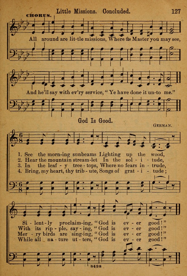 Little Sacred Songs: for Little Singers of the primary department of the Sunday school, and for Kindergartens and the home page 127