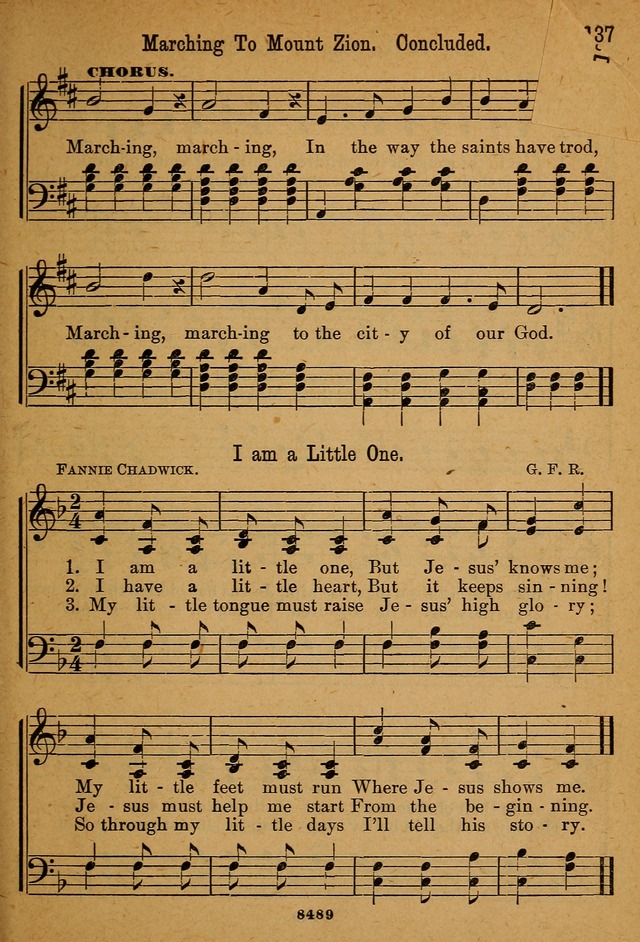 Little Sacred Songs: for Little Singers of the primary department of the Sunday school, and for Kindergartens and the home page 133