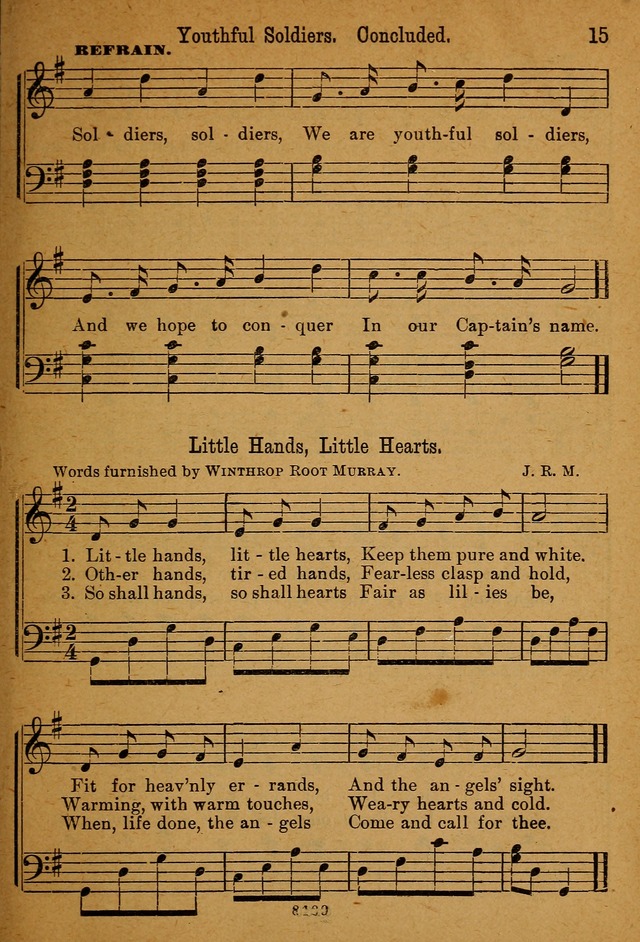 Little Sacred Songs: for Little Singers of the primary department of the Sunday school, and for Kindergartens and the home page 15